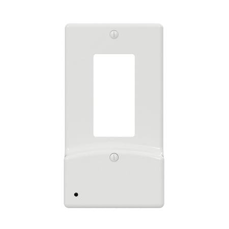 Light House Beauty LumiCover White 1-Gang Plastic Rocker USB Nightlight Wall Plate LI2087647